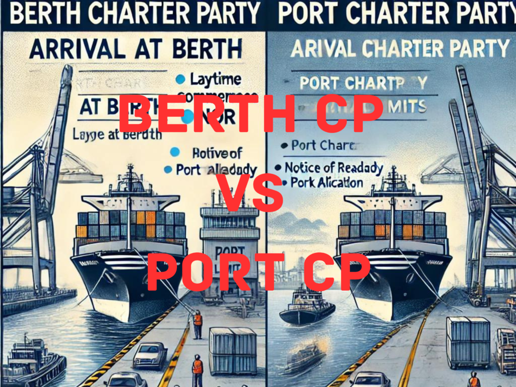 Difference between Berth Charter party and Port Charter Party