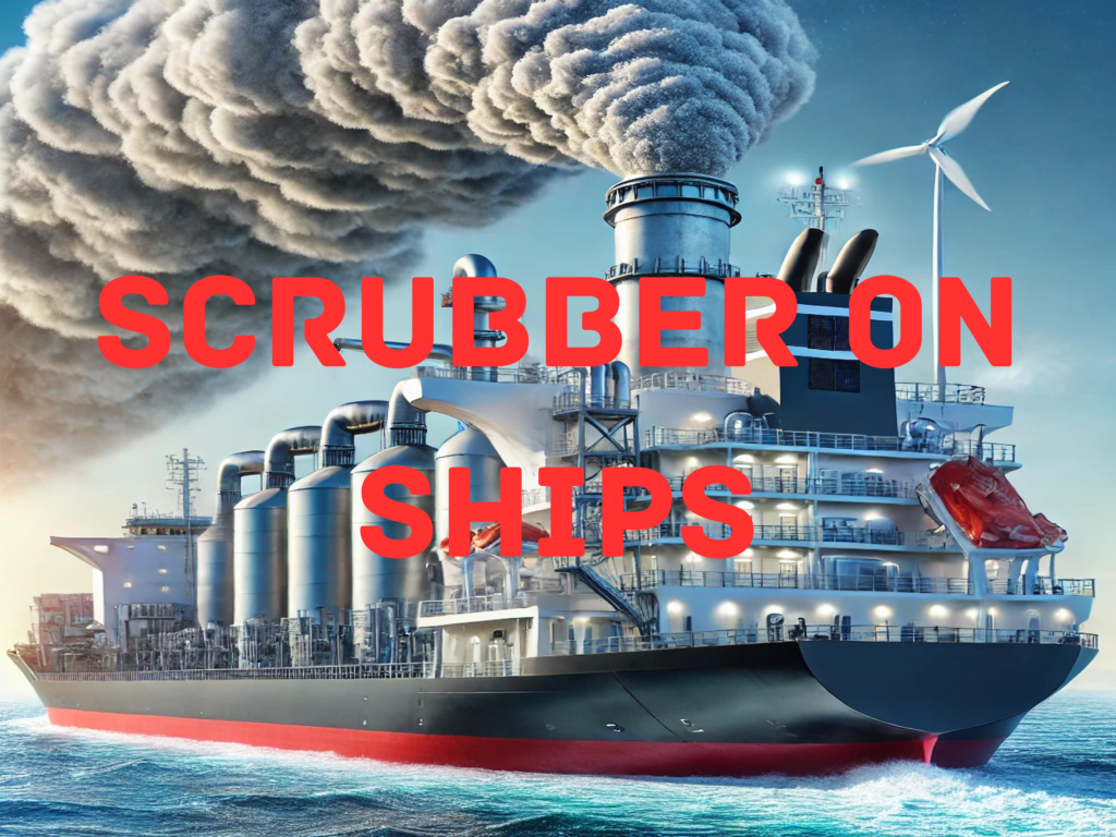 Scrubber on ships, open loop scrubber and closed loop scrubber