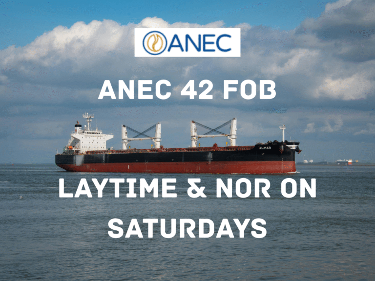 ANEC 42 FOB: Laytime and NOR on Saturdays